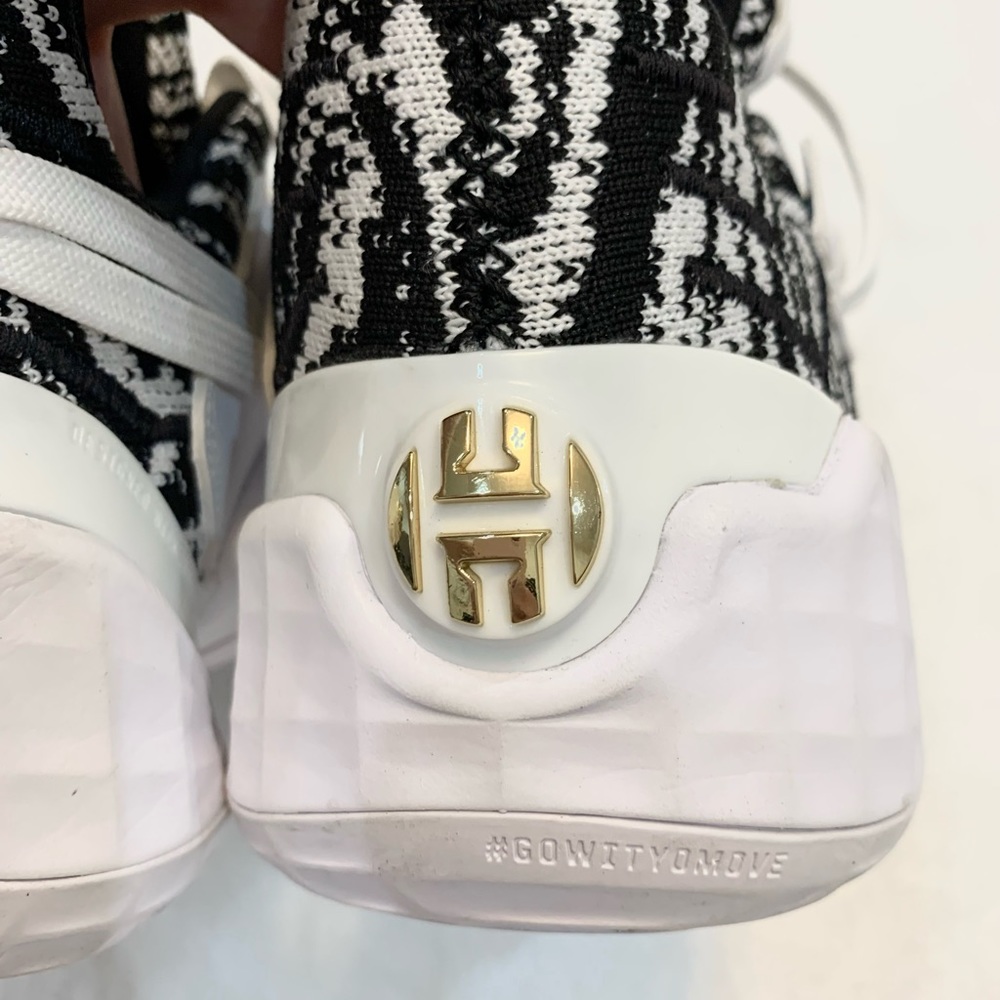 ADIDAS BASKETBALL JAMES HARDEN VOL. 4 "COOKIES & CREAM" MEN sneakers Size 6,5 - Picture 5 of 16